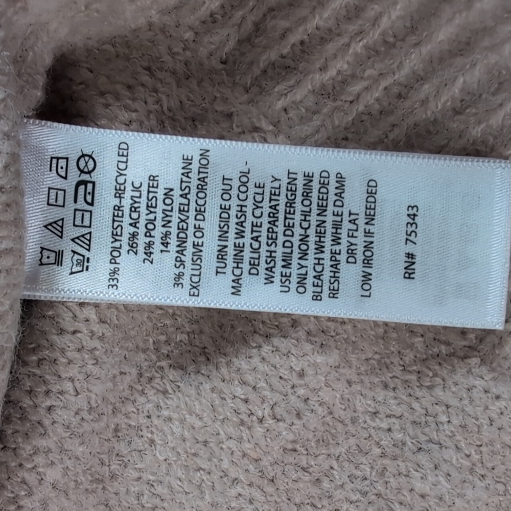 Nicole Miller Espresso Martini Crew Neck Sweater Size Med - Picture 9 of 10